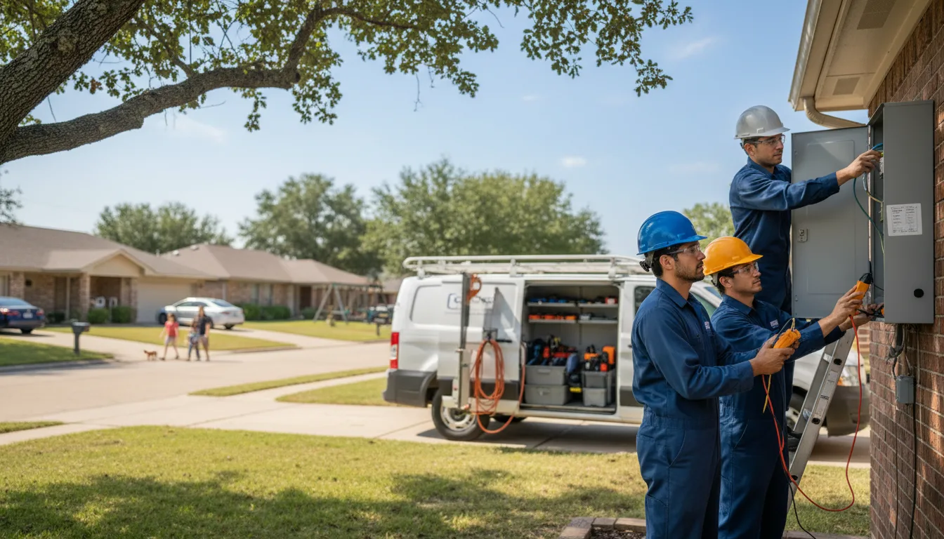 Certified electrician providing emergency electrical services in Grove, OK